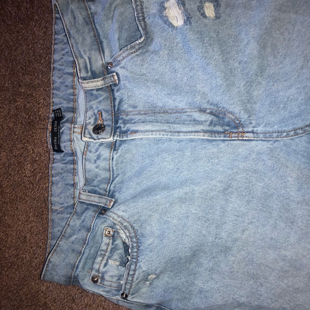 bershka light denim jeans